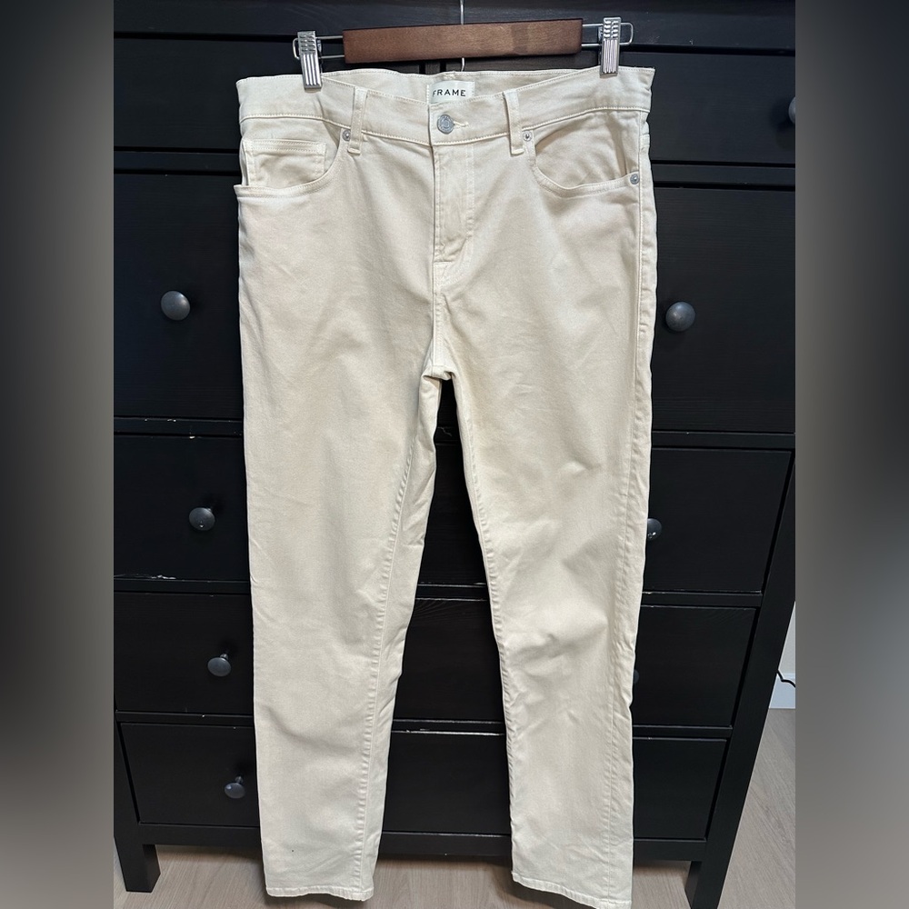 Frame Denim Women's Beige Skinny Jeans
